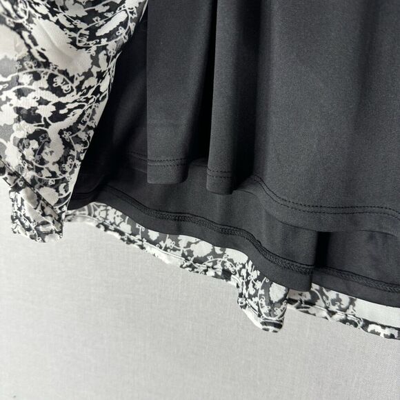 Lane Bryant Womens Top 16 Black Floral Blouse Tiered Flutter Sleeve Feminine - Picture 4 of 15